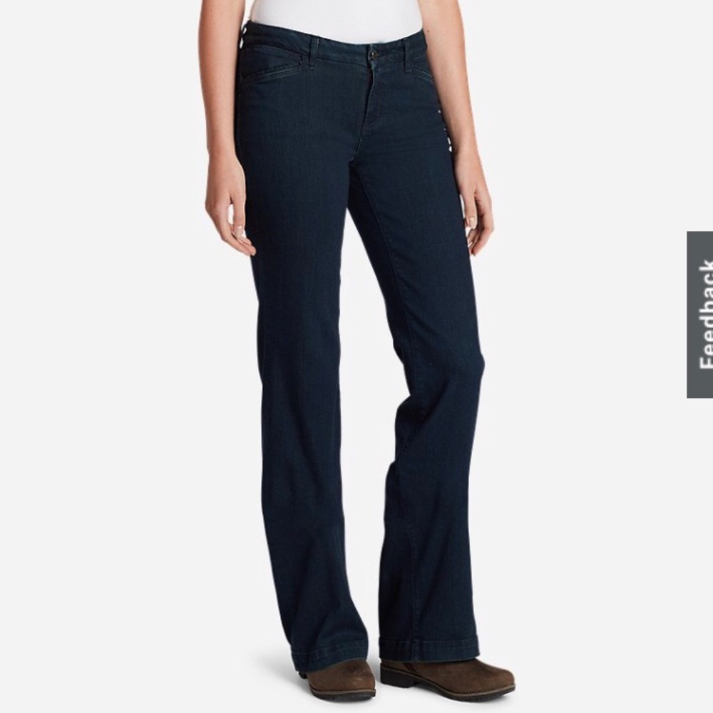 NWT Eddie Bauer Curvy Trouser Jeans
